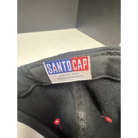 Santo Cap Hat Men's Harley Davidson Pins Adjustable Black USA‎ Eagle - Picture 6 of 6